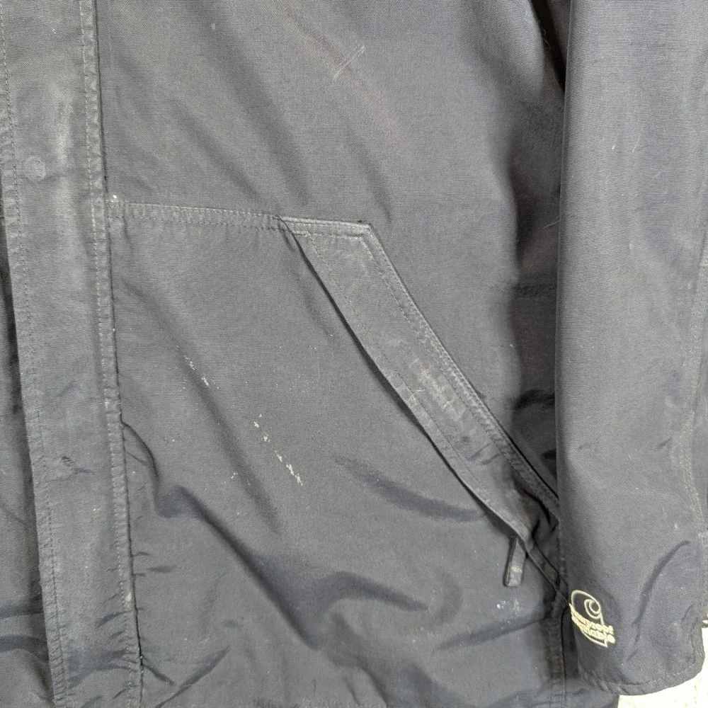 Carhartt C72 Workworn Jacket Coat Work Utility Insulated Black XL Tall Read Desc